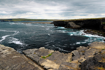 Obraz premium Near the ocean - Cliffs & nature at the coast of Ireland
