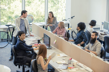 Designers working in casual office