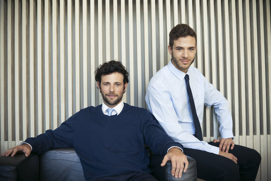 Business associates, portrait