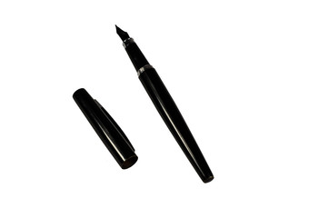 Fountain pen isolated on white