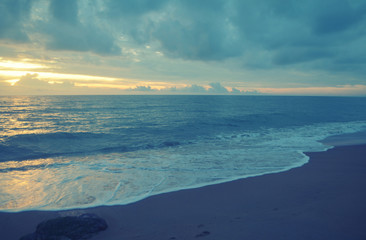 The beach in sunset  background,Thailand
