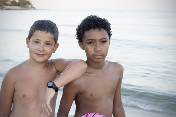 Boys at the beach