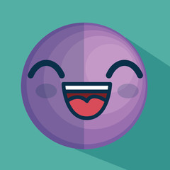 face emoticon character icon vector illustration design