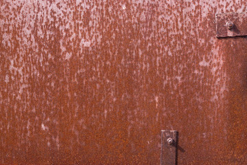 Old rusty grunge iron with metal rivets texture