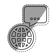 Global sphere symbol icon vector illustration graphic design