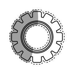 Isolated gear piece icon vector illustration graphic design