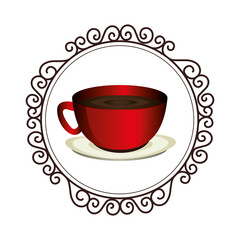 coffee cup drink isolated icon vector illustration design