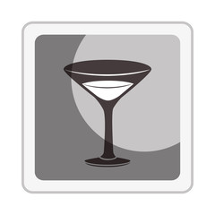 tropical cocktail drink icon vector illustration design