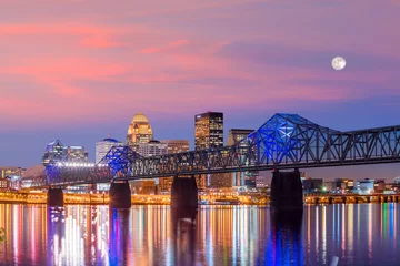 Foto auf Glas View of  Skyline downtown Louisville © f11photo