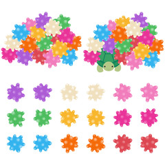 コンペイトウとカメ