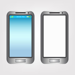 New design model of smartphone, mobile phone,realistic vector illustration.