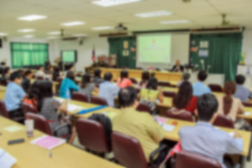 blurred for background Business people meeting presentation conference in meeting room.