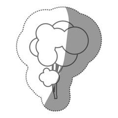 silhouette creative tree icon, vector illustraction design image