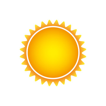 color beautiful sun abstract icon, vector illustracton design