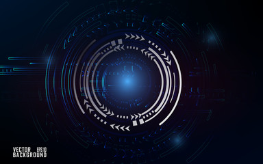 Abstract Vector: Bluish tech effect on dark background for poster Brochure, Flyer template for company business presentation, magazine cover annual report