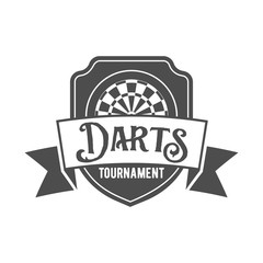 Darts label,  badge, vector logo