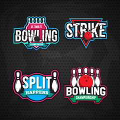 ultimate bowling chanpionship logo design