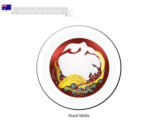 Peach Melba Ice Cream, A Famous Australian Dessert