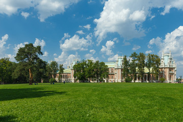 Fototapeta na wymiar Moscow, Russia. The Palace and Park ensemble Tsaritsyno.