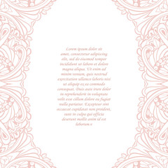 Vintage frame. Decorative vector design element.