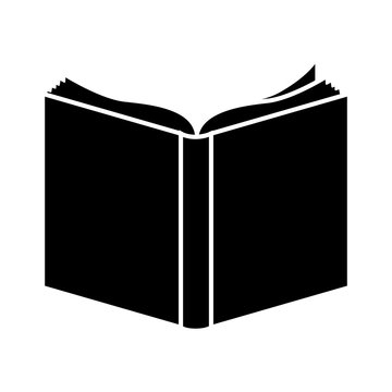 black book open icon, vector illustraction design image