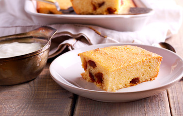 Cottage cheese cake pudding