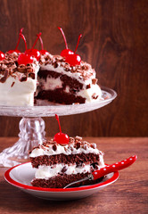 Black forest cake - chocolate base