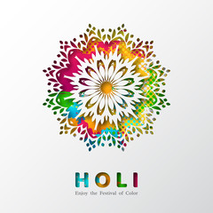 Holi holiday design.