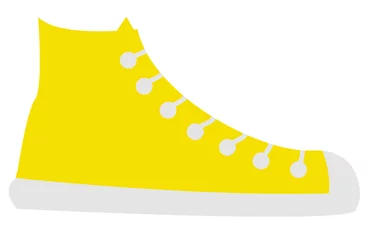 Deurstickers Yellow Shoe © keeweegirl