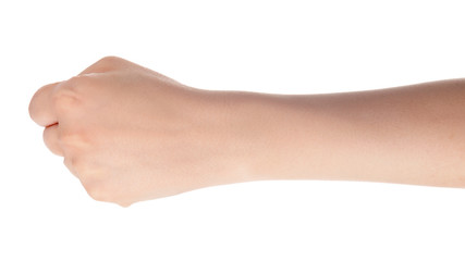 punch fists isolated on white