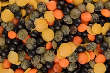 lentils closeup