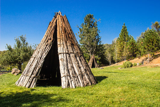 Two American Indian Teepees