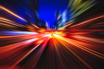 Ａbstract motion blur of light explosion effect