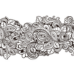 Seamless pattern with  floral  elements
