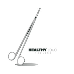 Scissors Doctor Medical tools vector Logo on white background