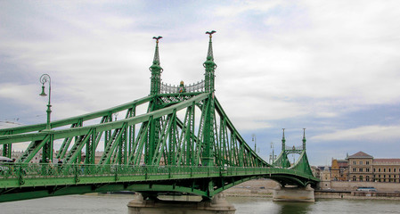Liberty bridge at Budapest city