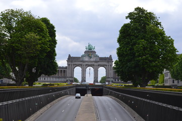 Fototapeta na wymiar The Brandenburg gate in Brussels