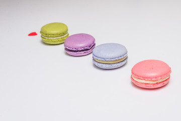 French macaron isolated over white