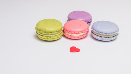 French macaron isolated over white