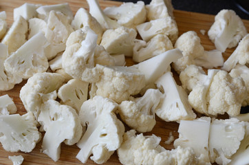 Cauliflower sliced