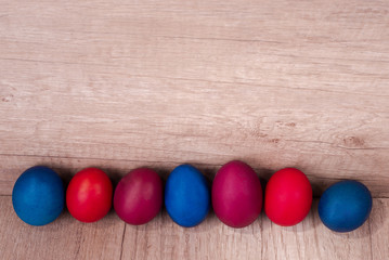 Easter eggs, colorful