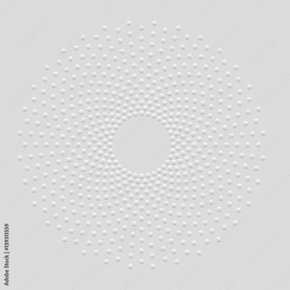 Canvas Prints technology mandala - abstract dotted circle background