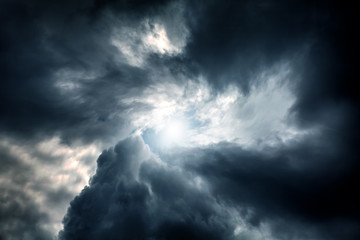 Fototapeta na wymiar Whirlwind in the Clouds