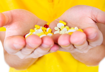 Pills in a Hands
