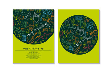 St.Patrick 's Day. Greeting and invitation cards.