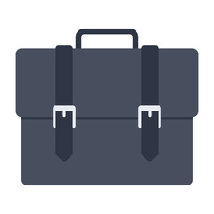 Business briefcase vector illustration in flat style