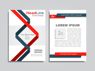 Brochure design layout with place for data. Vector illustration.