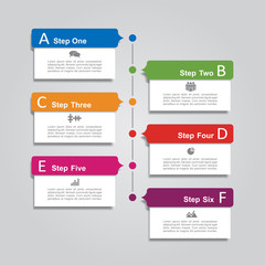 Infographic report template with place for data. Vector illustration.