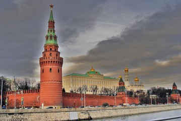 Moscow Kremlin. Color photo.