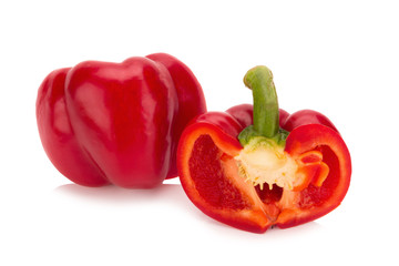 bell peppers isolated on white background